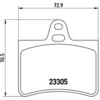 Image de 4 Plaquettes De Frein Brembo P61073
