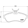 Image de 4 Plaquettes De Frein Brembo P61075
