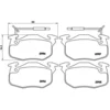 Image de 4 Plaquettes De Frein Brembo P68010