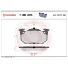 Image de 4 Plaquettes De Frein Brembo P68020