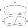 Image de 4 Plaquettes De Frein Brembo P78013