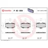 Image de 4 Plaquettes De Frein Brembo P83009