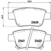 Image de 4 Plaquettes De Frein Brembo P83047