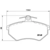 Image de 4 Plaquettes De Frein Brembo P85015