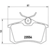 Image de 4 Plaquettes De Frein Brembo P85017