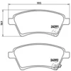 Image de 4 Plaquettes De Frein Brembo P23105