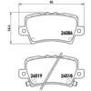 Image de 4 Plaquettes De Frein Brembo P28038