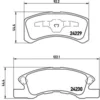 Image de 4 Plaquettes De Frein Brembo P16011