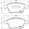 Image de 4 Plaquettes De Frein Brembo P24076