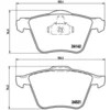 Image de 4 Plaquettes De Frein Brembo P24077