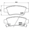 Image de 4 Plaquettes De Frein Brembo P28046