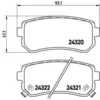 Image de 4 Plaquettes De Frein Brembo P30025