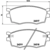 Image de 4 Plaquettes De Frein Brembo P30026
