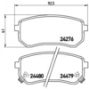 Image de 4 Plaquettes De Frein Brembo P30033