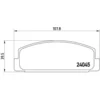 Image de 4 Plaquettes De Frein Brembo P49036