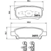 Image de 4 Plaquettes De Frein Brembo P54034