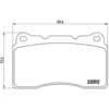 Image de 4 Plaquettes De Frein Brembo P54040