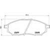 Image de 4 Plaquettes De Frein Brembo P56058