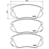 Image de 4 Plaquettes De Frein Brembo P59054