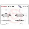 Image de 4 Plaquettes De Frein Brembo P61083