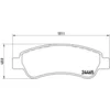 Image de 4 Plaquettes De Frein Brembo P61091
