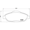 Image de 4 Plaquettes De Frein Brembo P61101