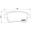 Image de 4 Plaquettes De Frein Brembo P68041