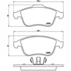 Image de 4 Plaquettes De Frein Brembo P68045