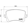 Image de 4 Plaquettes De Frein Brembo P85108