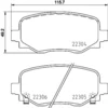 Image de 4 Plaquettes De Frein Brembo P 23 177