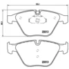 Image de 4 Plaquettes De Frein Brembo P06054