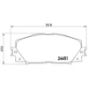 Image de 4 Plaquettes De Frein Brembo P83106