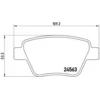 Image de 4 Plaquettes De Frein Brembo P85114