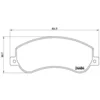 Image de 4 Plaquettes De Frein Brembo P85115