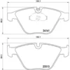 Image de 4 Plaquettes De Frein Brembo P06081
