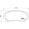 Image de 4 Plaquettes De Frein Brembo P49045