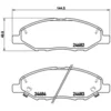 Image de 4 Plaquettes De Frein Brembo P56088