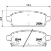 Image de 4 Plaquettes De Frein Brembo P59080