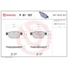 Image de 4 Plaquettes De Frein Brembo P61107