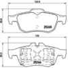 Image de 4 Plaquettes De Frein Brembo P68057