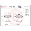 Image de 4 Plaquettes De Frein Brembo P50100