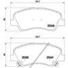 Image de 4 Plaquettes De Frein Brembo P18025