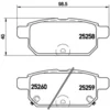 Image de 4 Plaquettes De Frein Brembo P79029
