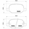 Image de 4 Plaquettes De Frein Brembo P23150