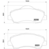 Image de 4 Plaquettes De Frein Brembo P61113