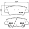 Image de 4 Plaquettes De Frein Brembo P30067