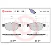 Image de 4 Plaquettes De Frein Brembo P61115