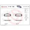Image de 4 Plaquettes De Frein Brembo P61120