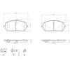 Image de 4 Plaquettes De Frein Brembo P 50 152