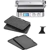 Image de Braun MultiGrill 9 CG9043 srebrno-czarny, Machine à panini, Noir, Argent